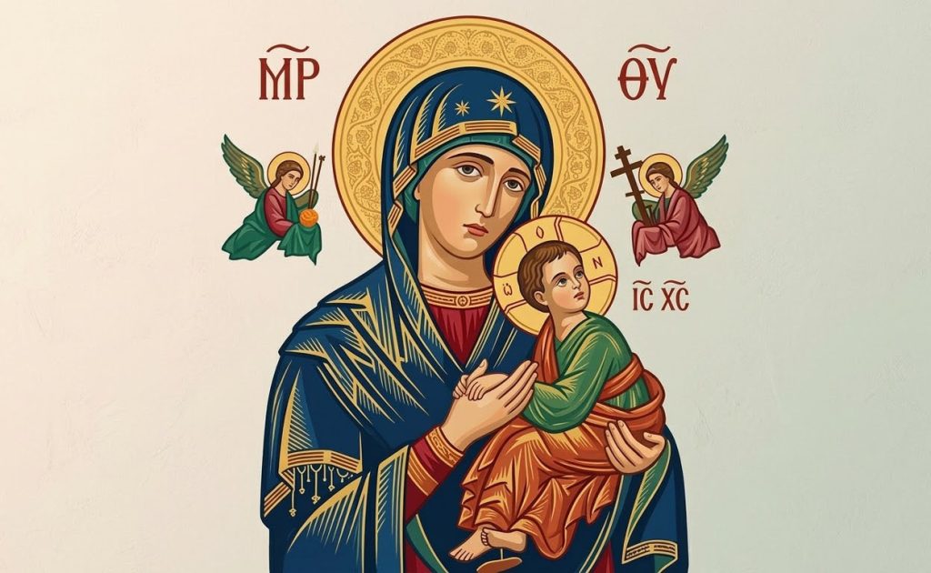 N.D. du Perpétuel Secours - Illustration prière catholique